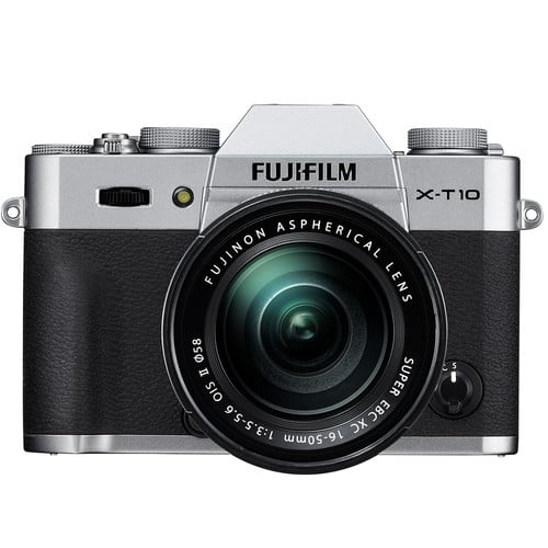Fujifilm X-T10 Mirrorless Camera Kit (Silver) with Fujinon XC 16-50mm Lens