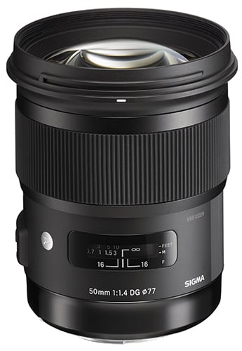 Sigma 50mm f/1.4 DG HSM - Art Series Lens for Canon